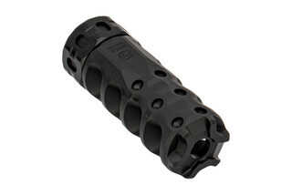 Precision Armament HYPERTAP 6.5mm Muzzle Brake with 5/8x24 threading with black Ionbond finish.